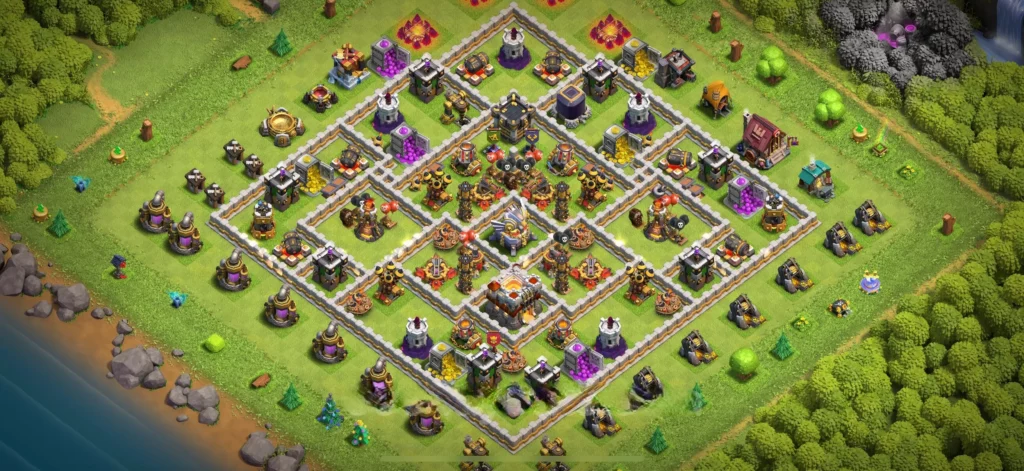 Clash Of Clans 11. Seviye Koy Duzeni