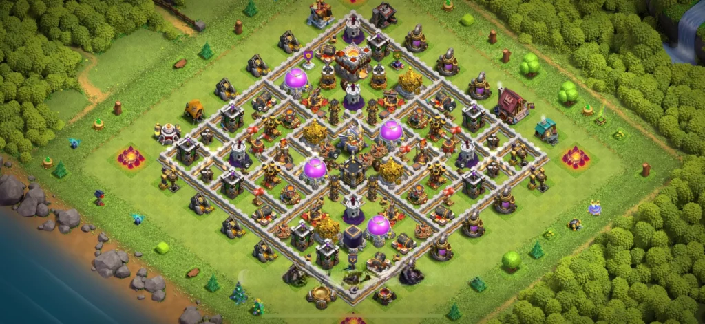 Clash Of Clans 11. Seviye Koy Duzeni Anti Dev