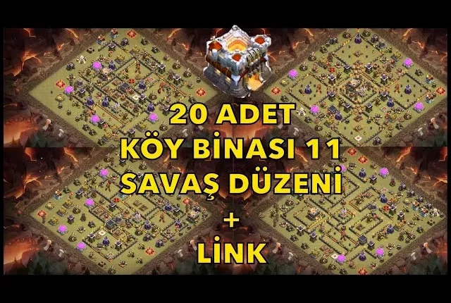 Clash of Clans 11. Seviye Köy Düzeni Gelişmiş Savunma Planları ve Yerleşim Taktikleri