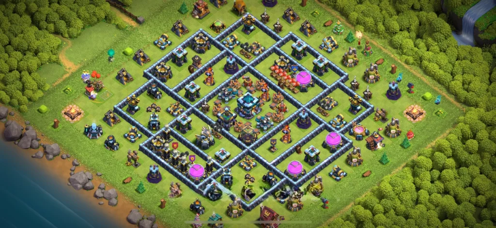 Clash Of Clans 13. Seviye Koy Duzeni Kupa Koruma
