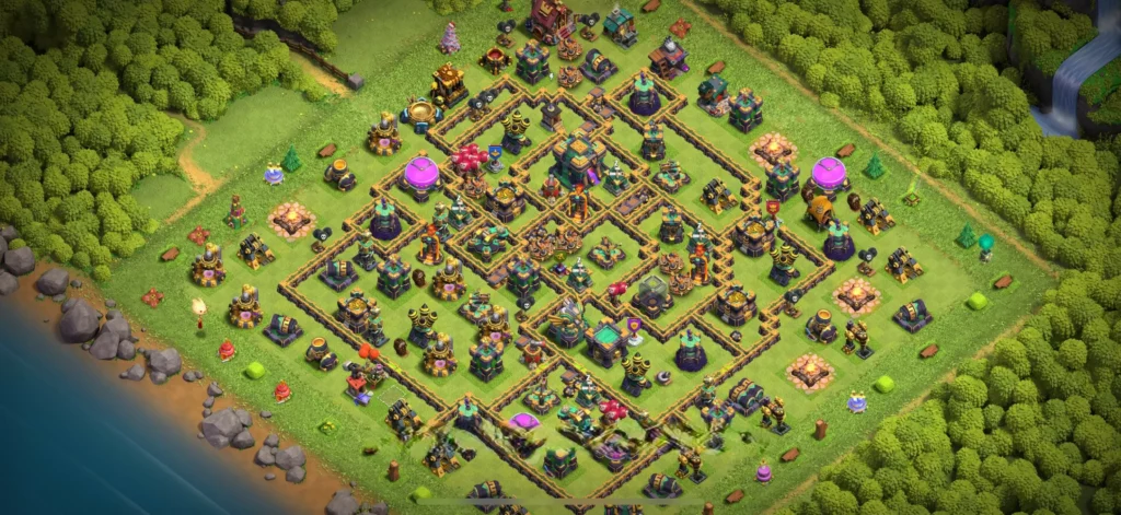 Clash Of Clans 14. Seviye Koy Duzeni 2025