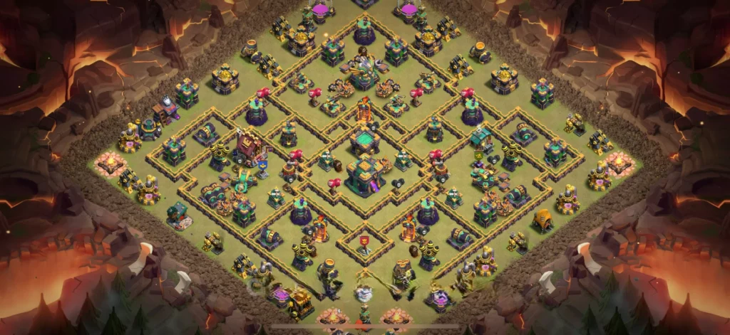 Clash Of Clans 14. Seviye Koy Duzeni 3 Yildiz Onleme Duzeni