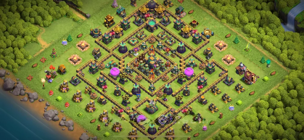 Clash Of Clans 14. Seviye Koy Duzeni Anti Elektro Ejder