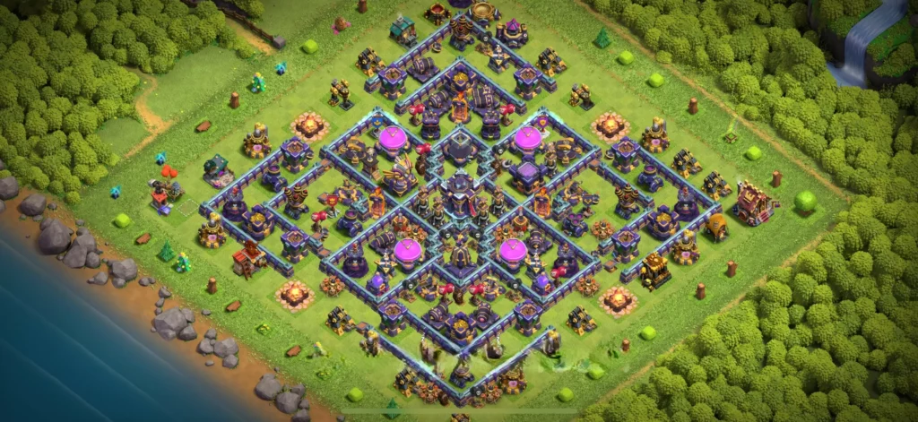 Clash Of Clans 15. Seviye Koy Duzeni Anti Elektro Ejder