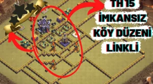 Clash of Clans 15. Seviye Köy Düzeni Stratejik Yerleşimlerle Maksimum Koruma
