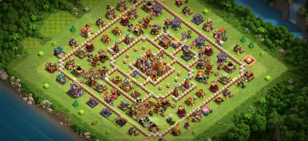 Clash Of Clans 16. Seviye Koy Duzeni 3 Yildiz Onleme Duzeni