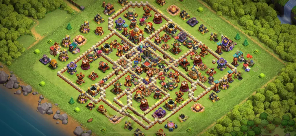 Clash Of Clans 16. Seviye Koy Duzeni Anti Elektro Ejder