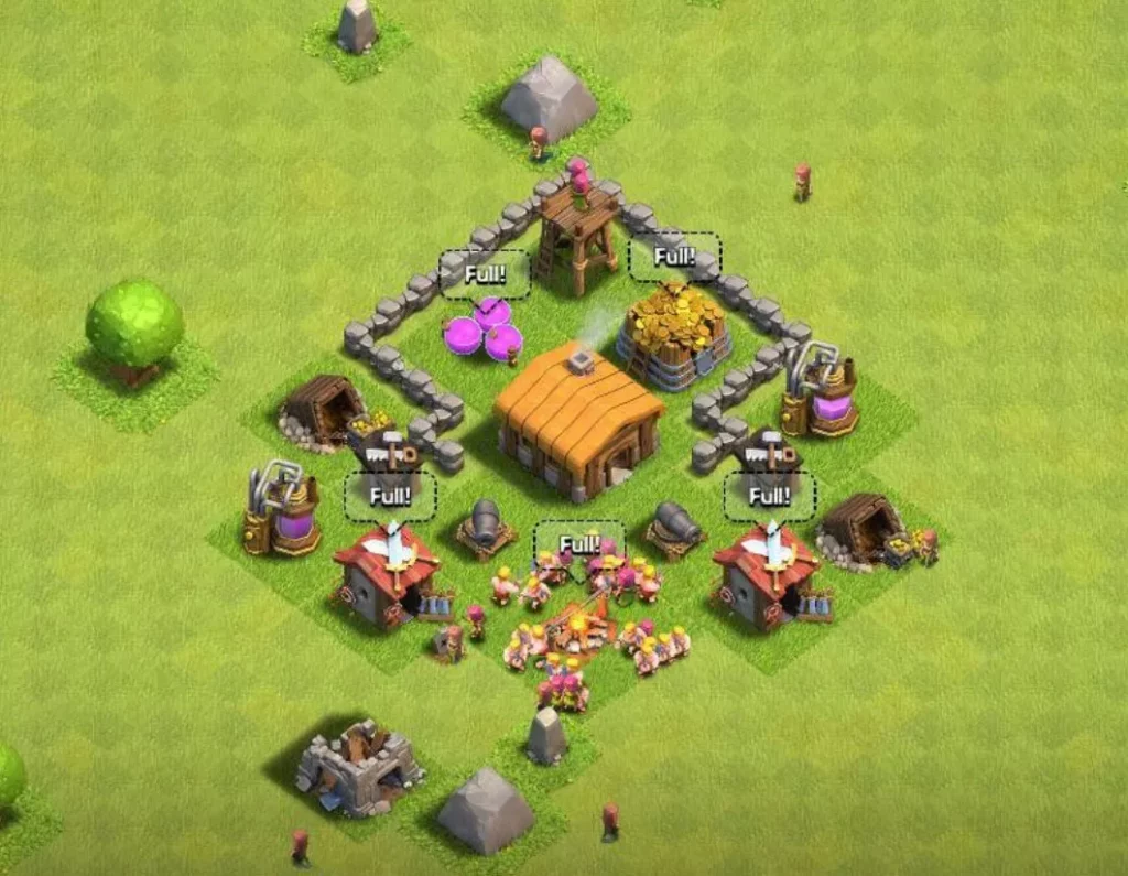 Clash Of Clans 2. Seviye 2025 Koy Duzeni