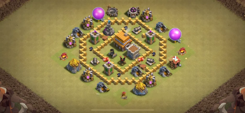 Clash Of Clans 5. Seviye Belediye Koy Duzeni