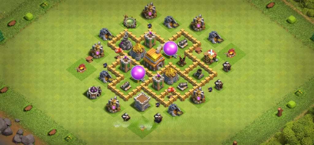 Clash Of Clans 5. Seviye Koy Duzeni