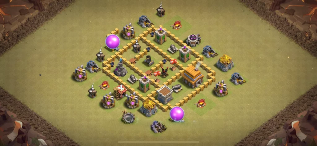 Clash Of Clans 5. Seviye Koy Duzeni Anti Dev