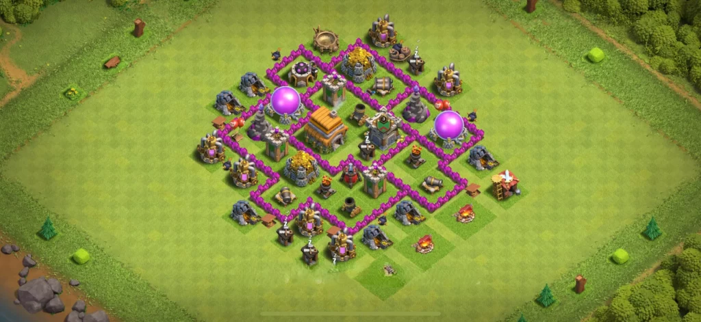 Clash Of Clans 6. Seviye Koy Duzeni Kupa Korumasi