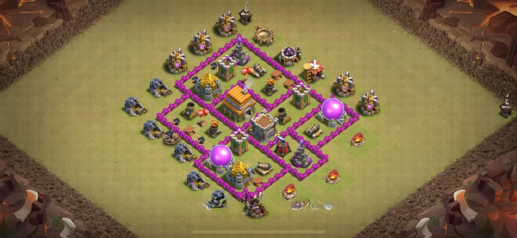 Clash Of Clans 6. Seviye Koy Duzeni Guncel