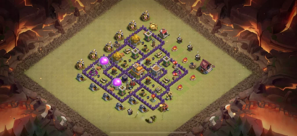 Clash Of Clans 7. Seviye Koy Duzeni