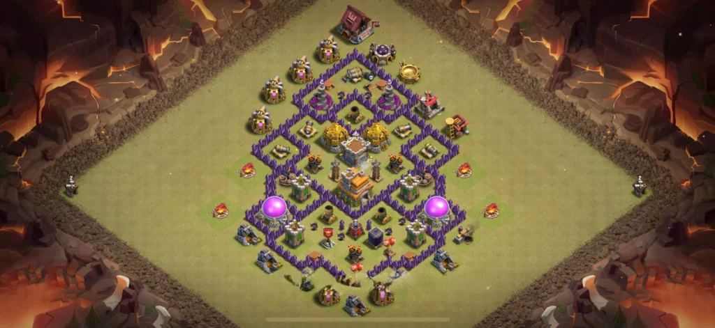 Clash Of Clans 7. Seviye Koy Duzeni Anti Dev
