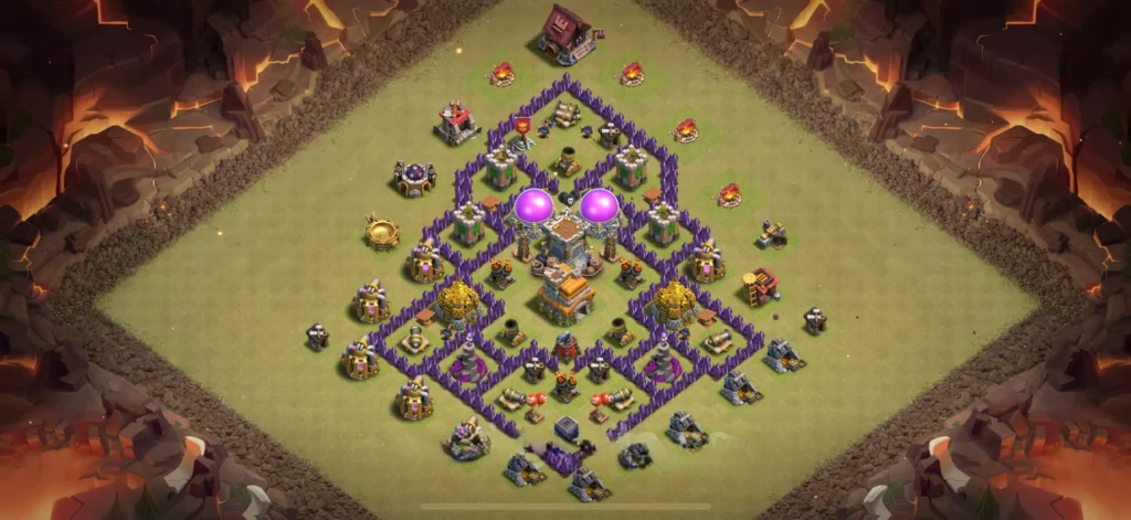 Clash Of Clans 7. Seviye Koy Duzeni Anti Ejder