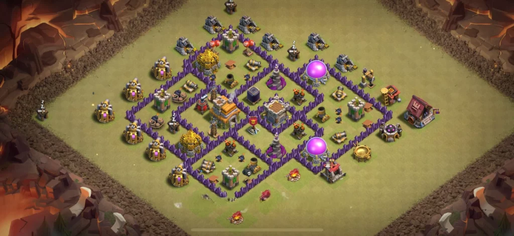 Clash Of Clans 7. Seviye Koy Duzeni Kaynak Korumasi