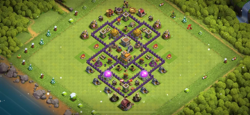Clash Of Clans 7. Seviye Koy Duzeni Kupa Koruma