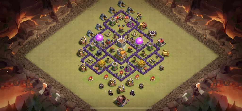 Clash Of Clans 7. Seviye Koy Duzeni Guncel