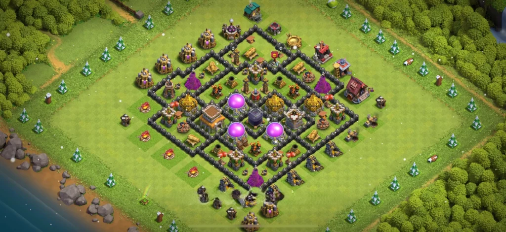 Clash Of Clans 8. Seviye Koy Duzeni