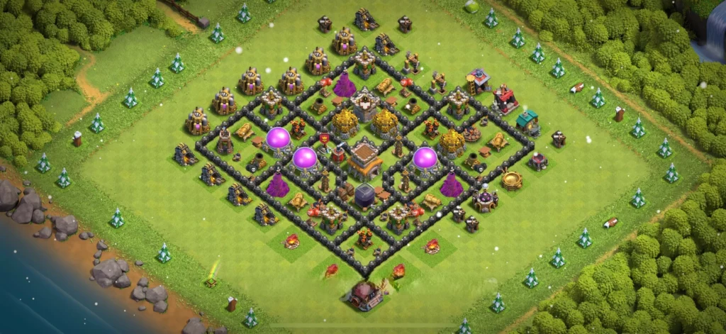 Clash Of Clans 8. Seviye Koy Duzeni 2025