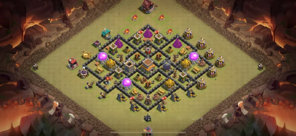 Clash Of Clans 8. Seviye Koy Duzeni Anti Dev