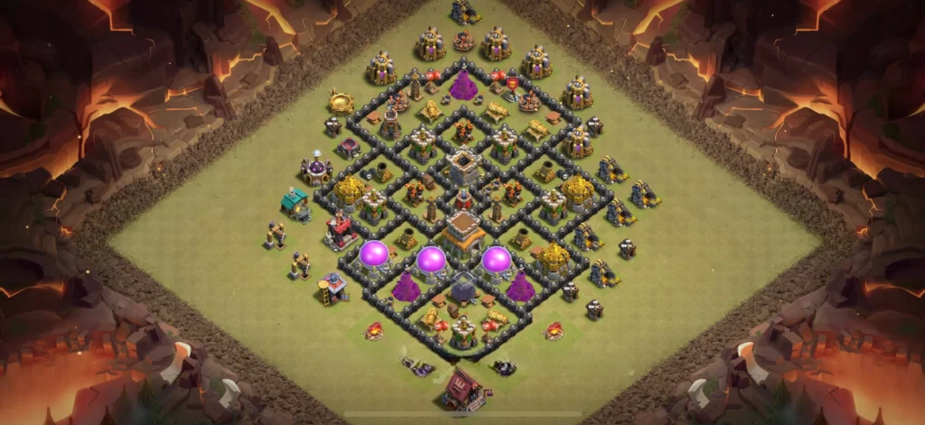 Clash Of Clans 8. Seviye Koy Duzeni Anti Ejder