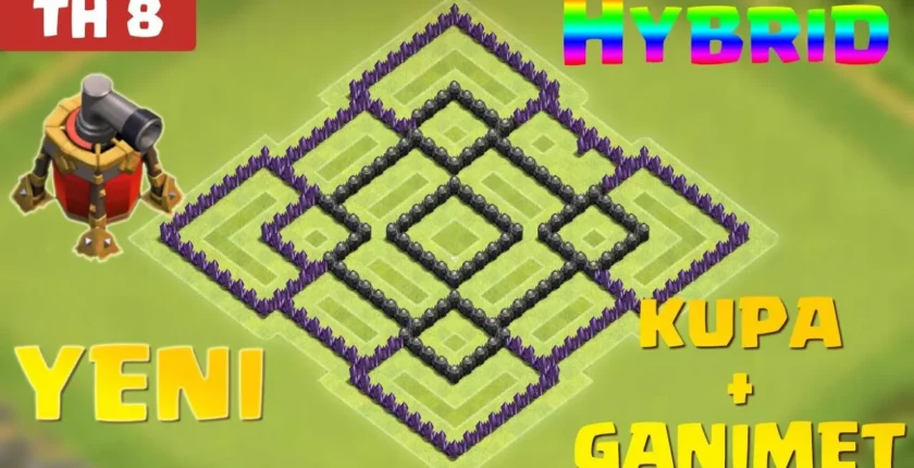 Clash of Clans 8. Seviye Köy Düzeni En İyi Savaş ve Kaynak Düzeni Önerileri