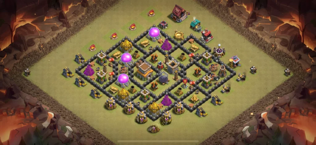 Clash Of Clans 8. Seviye Koy Duzeni Kupa Koruma