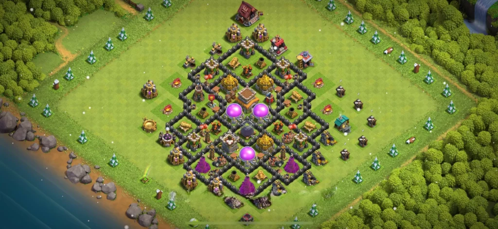 Clash Of Clans 8. Seviye Koy Duzeni Guncel