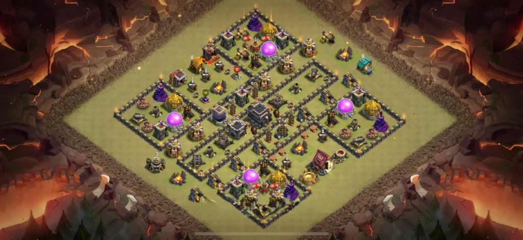 Clash Of Clans 9. Seviye Koy Duzeni