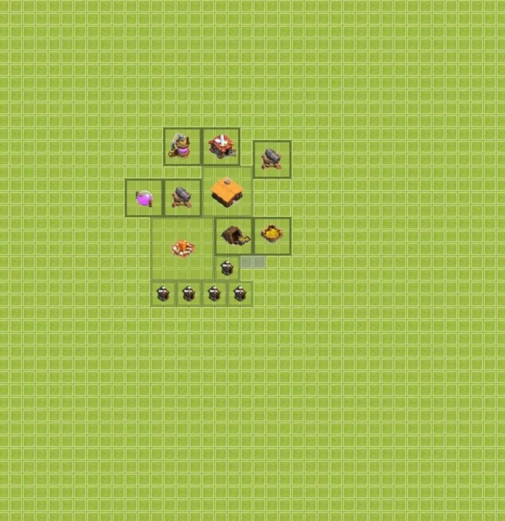 Clash Of Clans Belediye 1 Savunma Duzeni 2025 Guncel