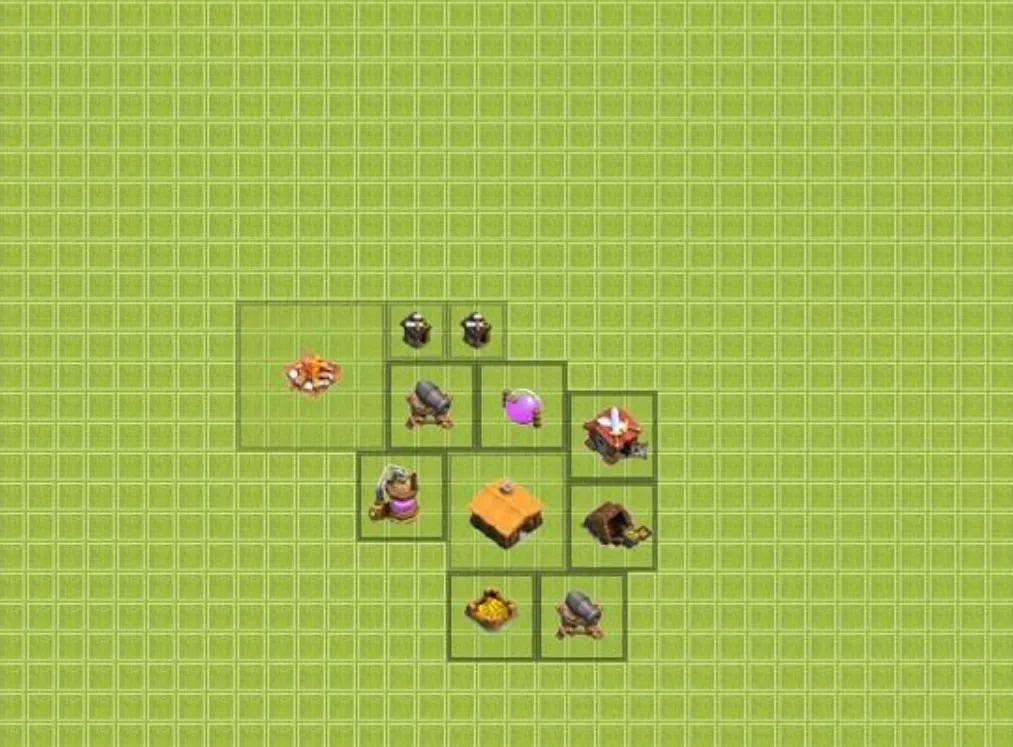 Clash Of Clans Belediye 1 Savunma Duzeni