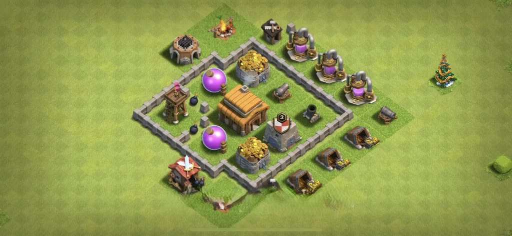 Clash Of Clans Belediye 3 Koy Duzeni