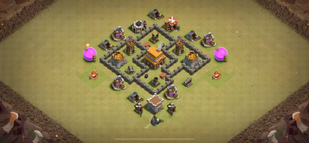 Clash Of Clans Belediye 4 Koy Duzeni