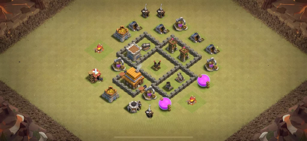 Clash Of Clans Belediye 4 Koy Duzeni 2025