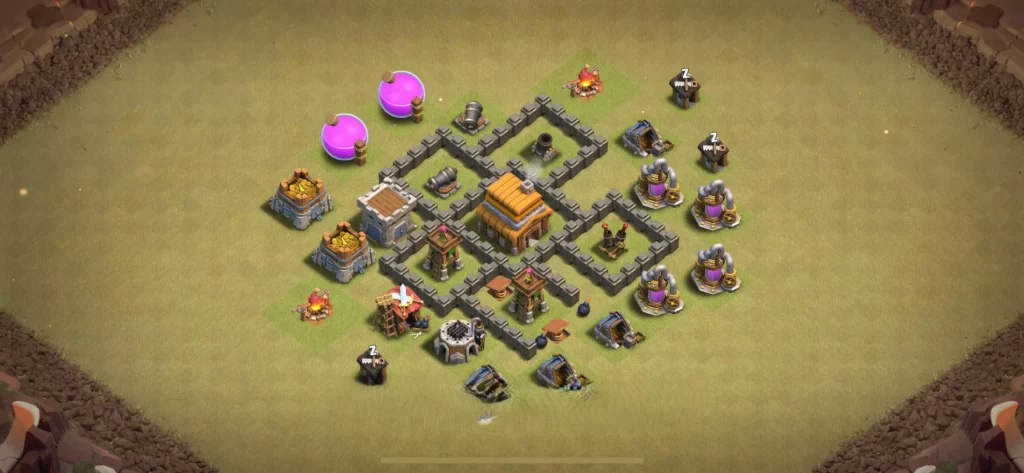 Clash Of Clans Belediye 4 Koy Duzeni 2025 Guncel Kopyalama Baglantili