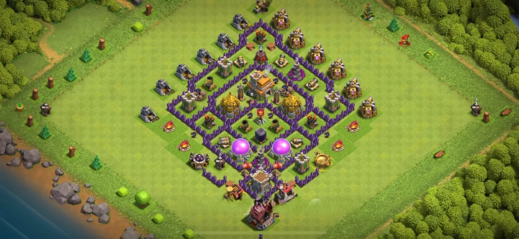 Clash Of Clans Belediye 7 Koy Duzeni Kaynak Korumasi