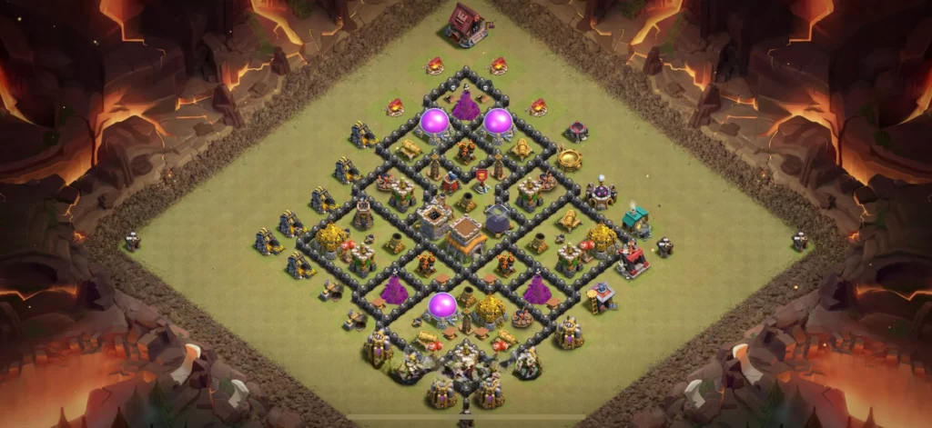 Clash Of Clans Belediye 8 Koy Duzeni