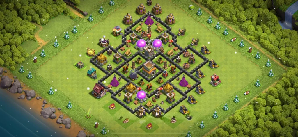 Clash Of Clans Belediye 8 Koy Duzeni Kaynak Korumasi