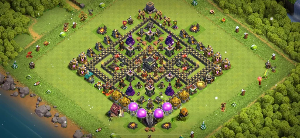 Clash Of Clans 9. Seviye Koy Duzeni Guncelteknoyeni