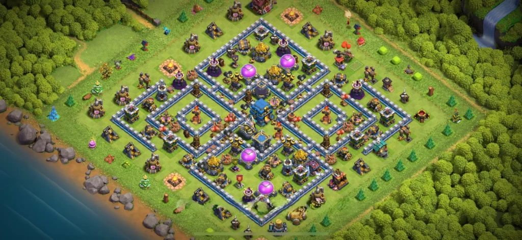 Clash Of Clans Belediye 12 Koy Duzeni Kaynak Korumasi