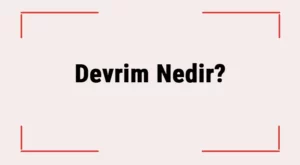 Devrim Ne Demek? Devrim Nedir ve Neyi Savunur? Devrim Yapmak Ne Demek?