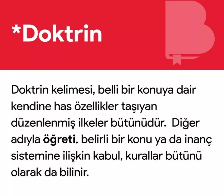Doktrin Ne Demek